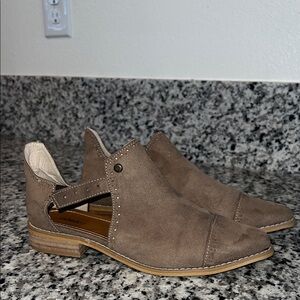 Chic Taupe Suede Mules for Women